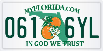 FL license plate 0616YL