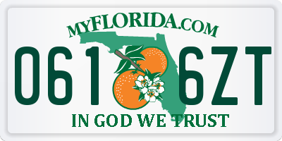 FL license plate 0616ZT