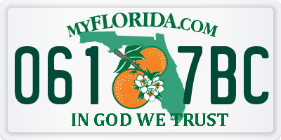 FL license plate 0617BC