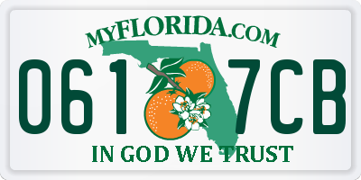 FL license plate 0617CB