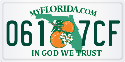 FL license plate 0617CF