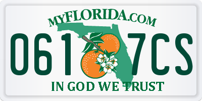 FL license plate 0617CS