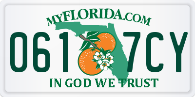 FL license plate 0617CY