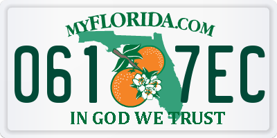 FL license plate 0617EC