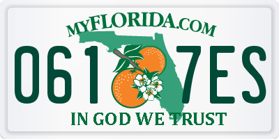 FL license plate 0617ES