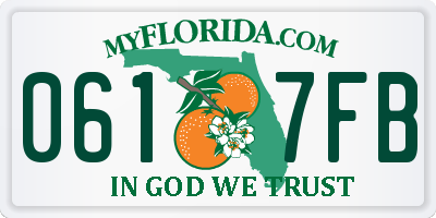 FL license plate 0617FB