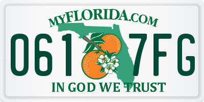 FL license plate 0617FG