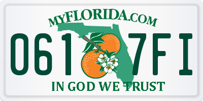 FL license plate 0617FI