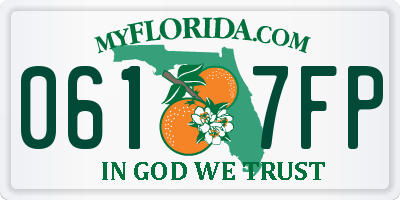 FL license plate 0617FP