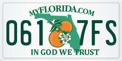 FL license plate 0617FS