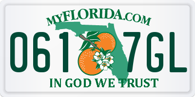 FL license plate 0617GL