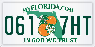 FL license plate 0617HT