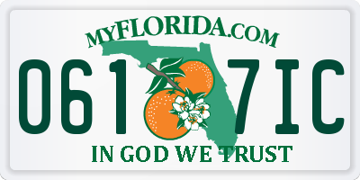 FL license plate 0617IC