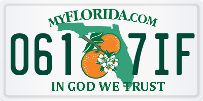 FL license plate 0617IF