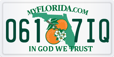 FL license plate 0617IQ