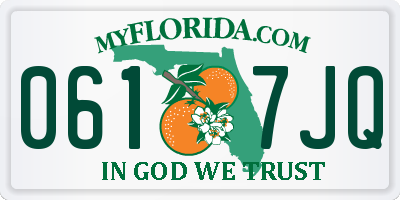 FL license plate 0617JQ