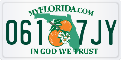 FL license plate 0617JY