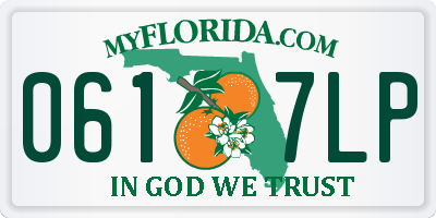 FL license plate 0617LP
