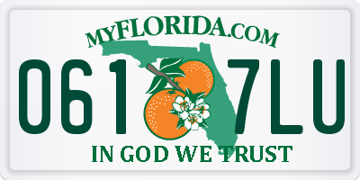 FL license plate 0617LU