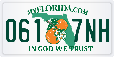 FL license plate 0617NH