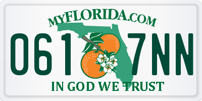 FL license plate 0617NN