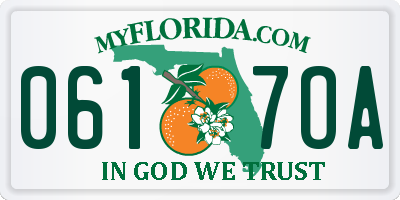 FL license plate 0617OA