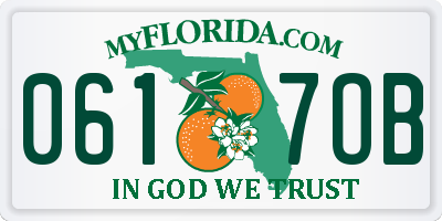 FL license plate 0617OB