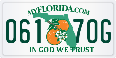 FL license plate 0617OG