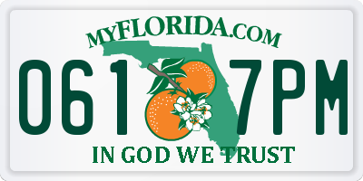 FL license plate 0617PM