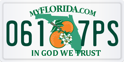 FL license plate 0617PS