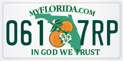 FL license plate 0617RP