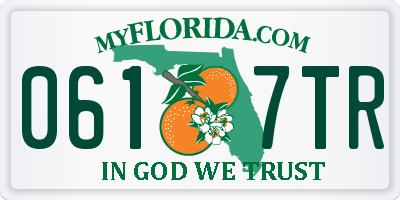 FL license plate 0617TR