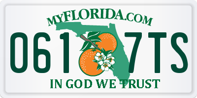 FL license plate 0617TS