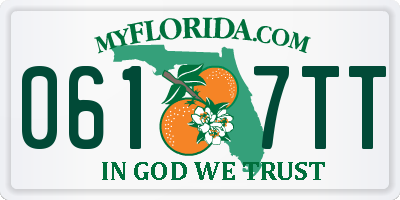 FL license plate 0617TT