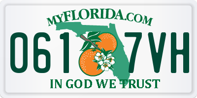 FL license plate 0617VH