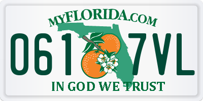 FL license plate 0617VL