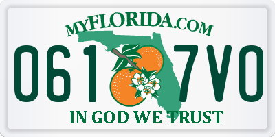 FL license plate 0617VO