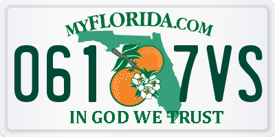 FL license plate 0617VS