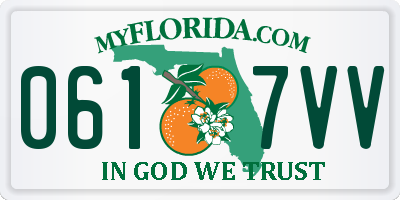 FL license plate 0617VV