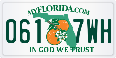 FL license plate 0617WH