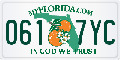 FL license plate 0617YC