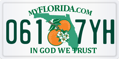 FL license plate 0617YH