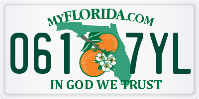 FL license plate 0617YL