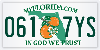 FL license plate 0617YS