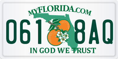 FL license plate 0618AQ