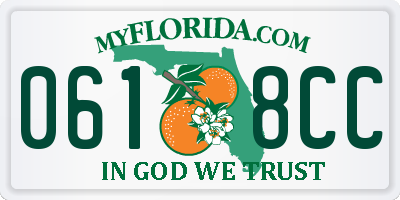 FL license plate 0618CC