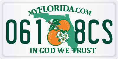 FL license plate 0618CS