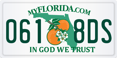 FL license plate 0618DS