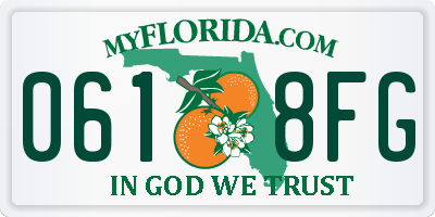 FL license plate 0618FG