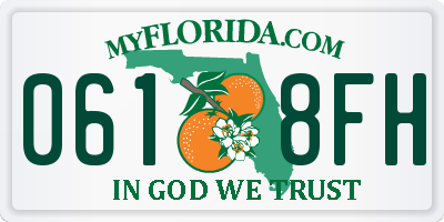 FL license plate 0618FH